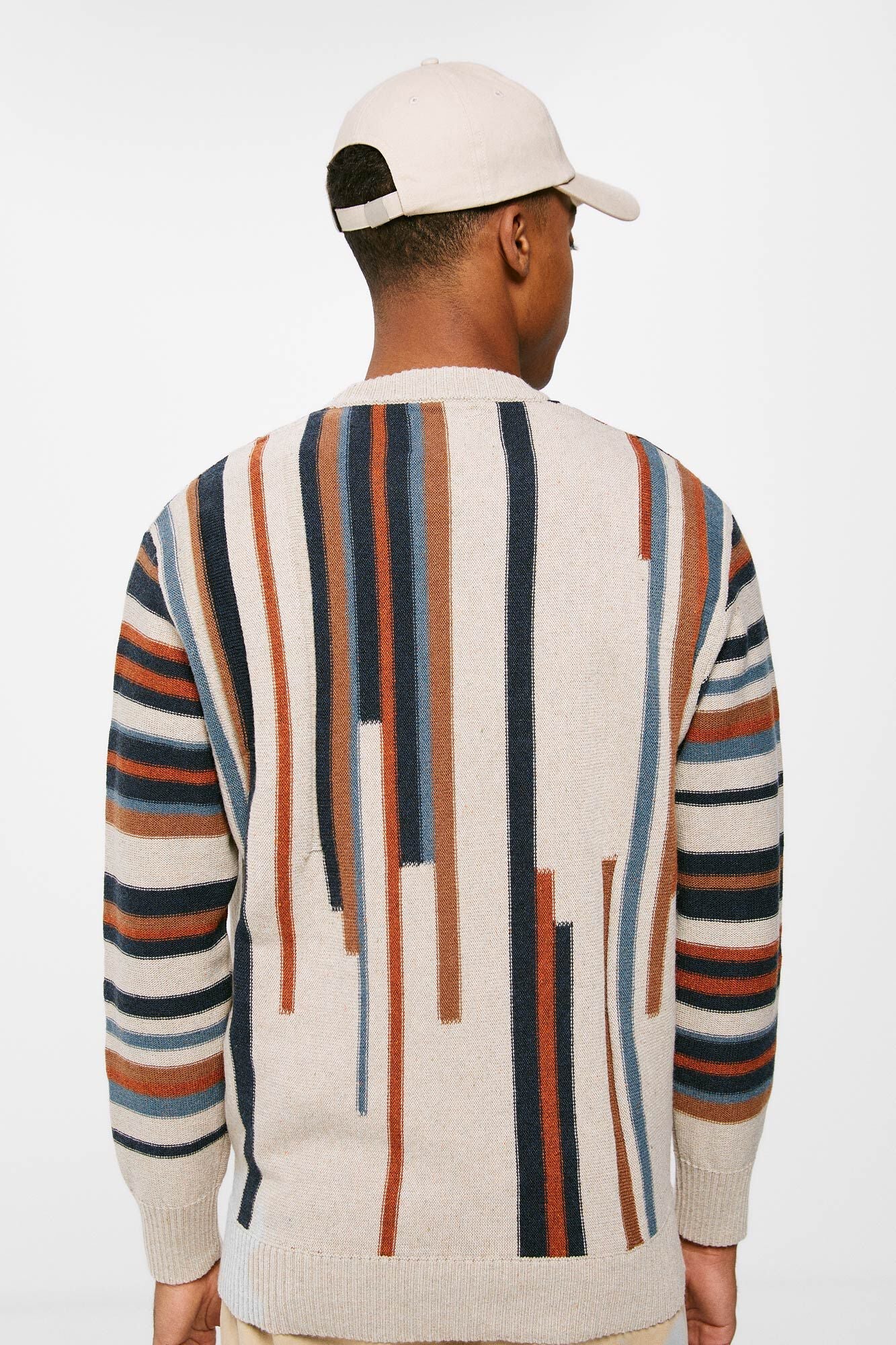 Vertical striped jumper