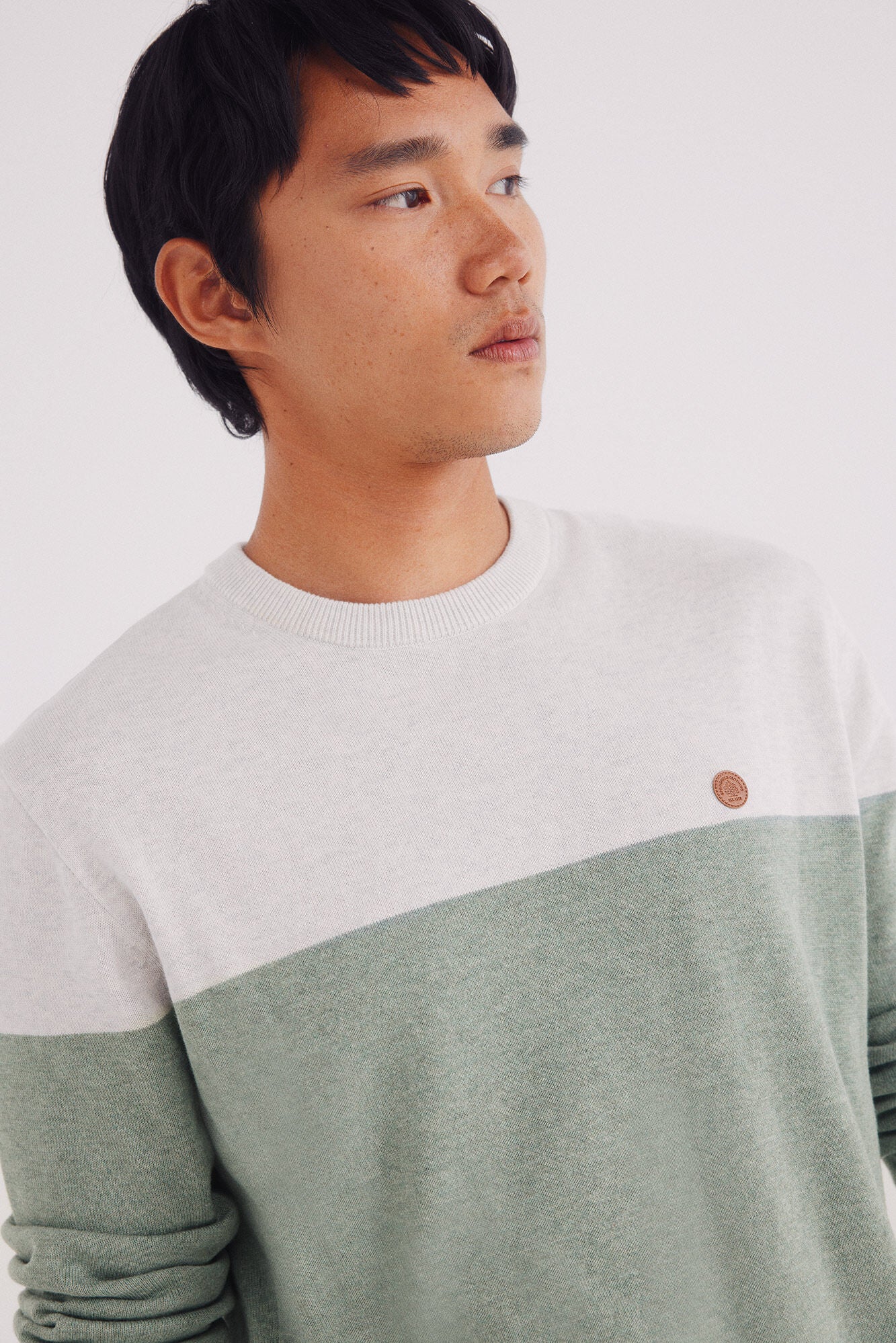 Basic color block sweater