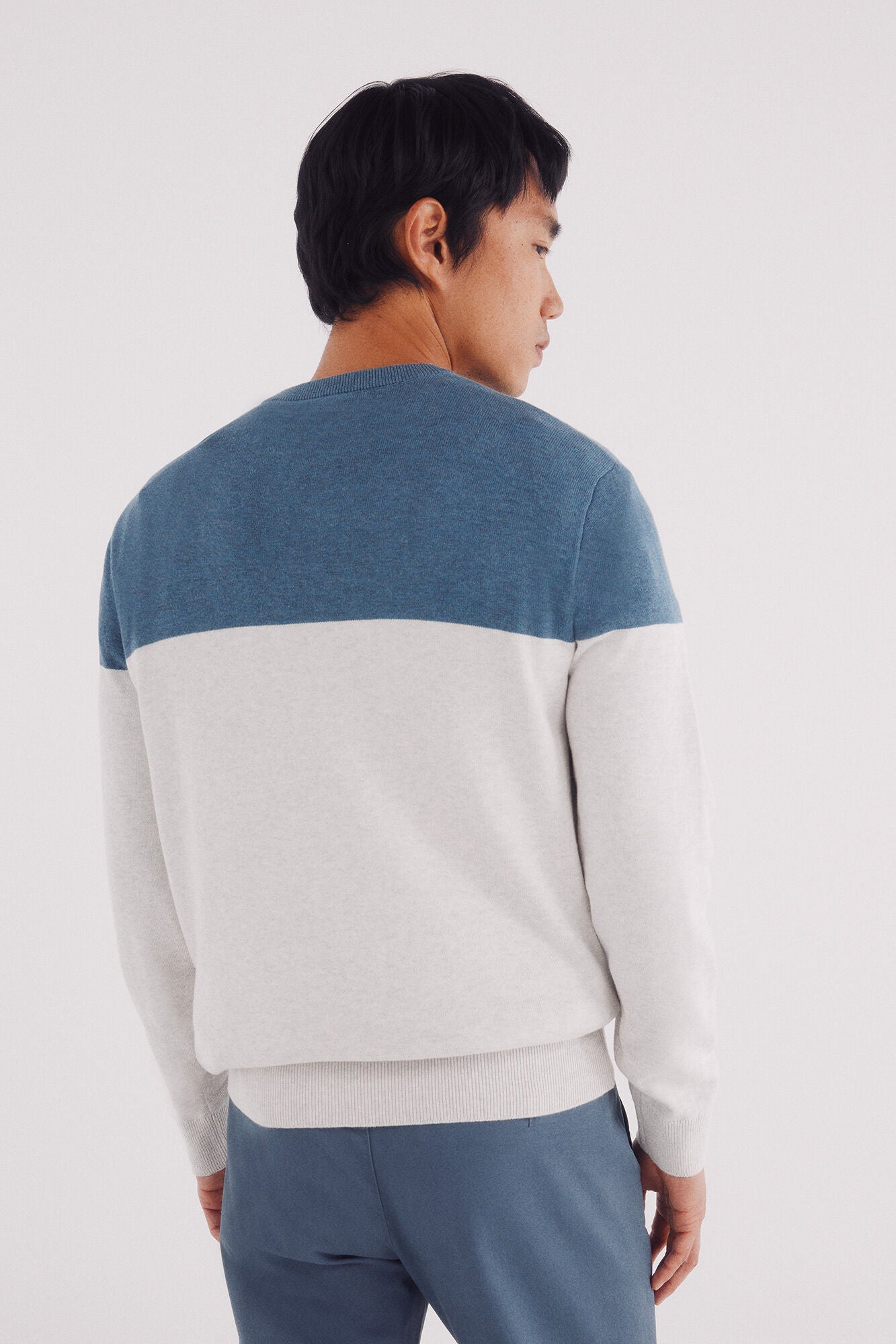 Basic color block sweater