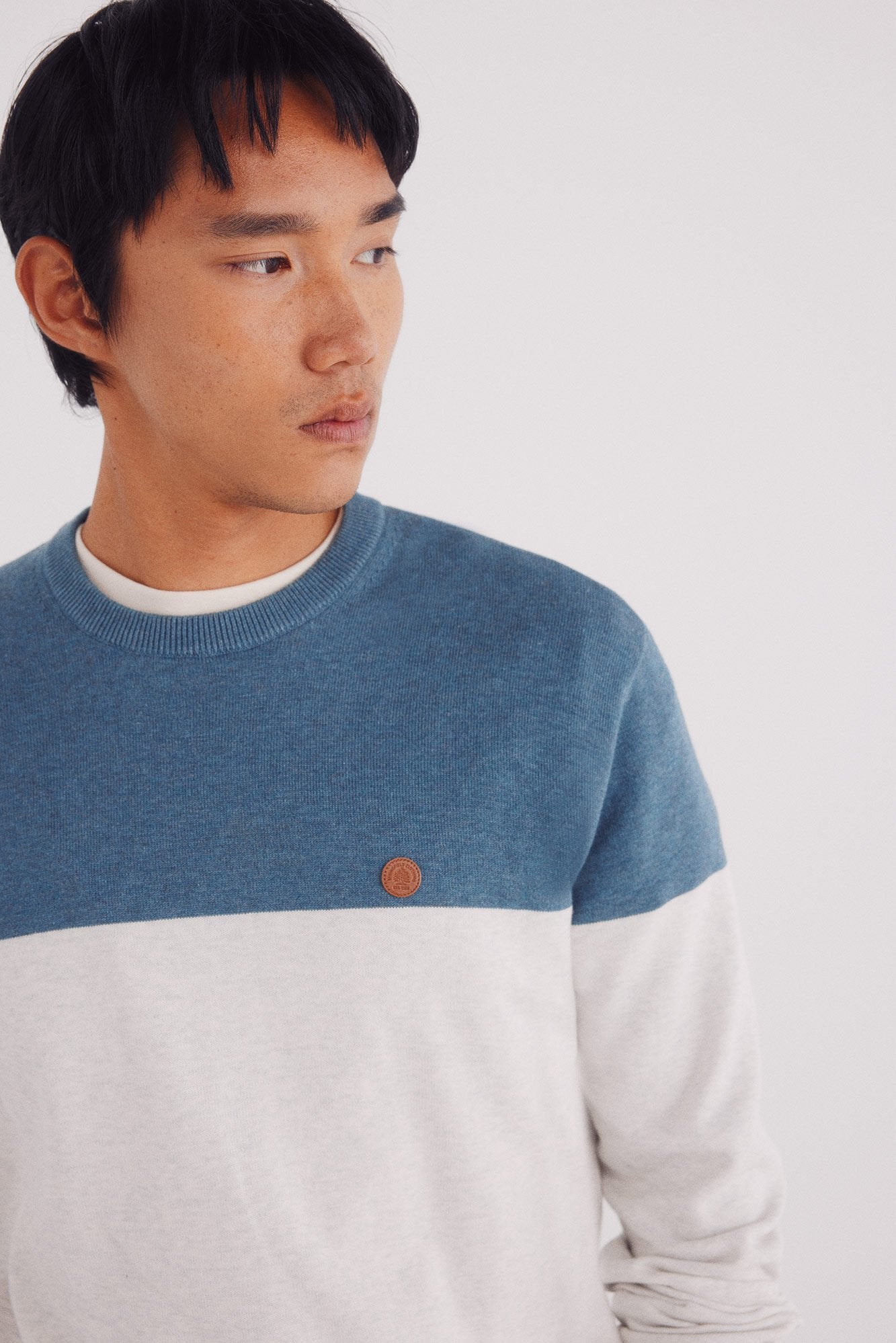 Basic color block sweater