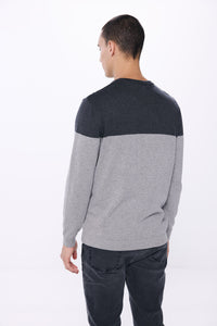 Basic color block sweater