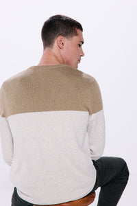 Basic color block sweater