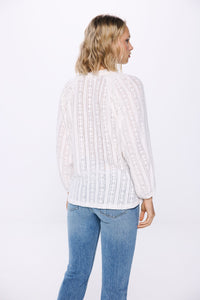 Structured blouse with borders