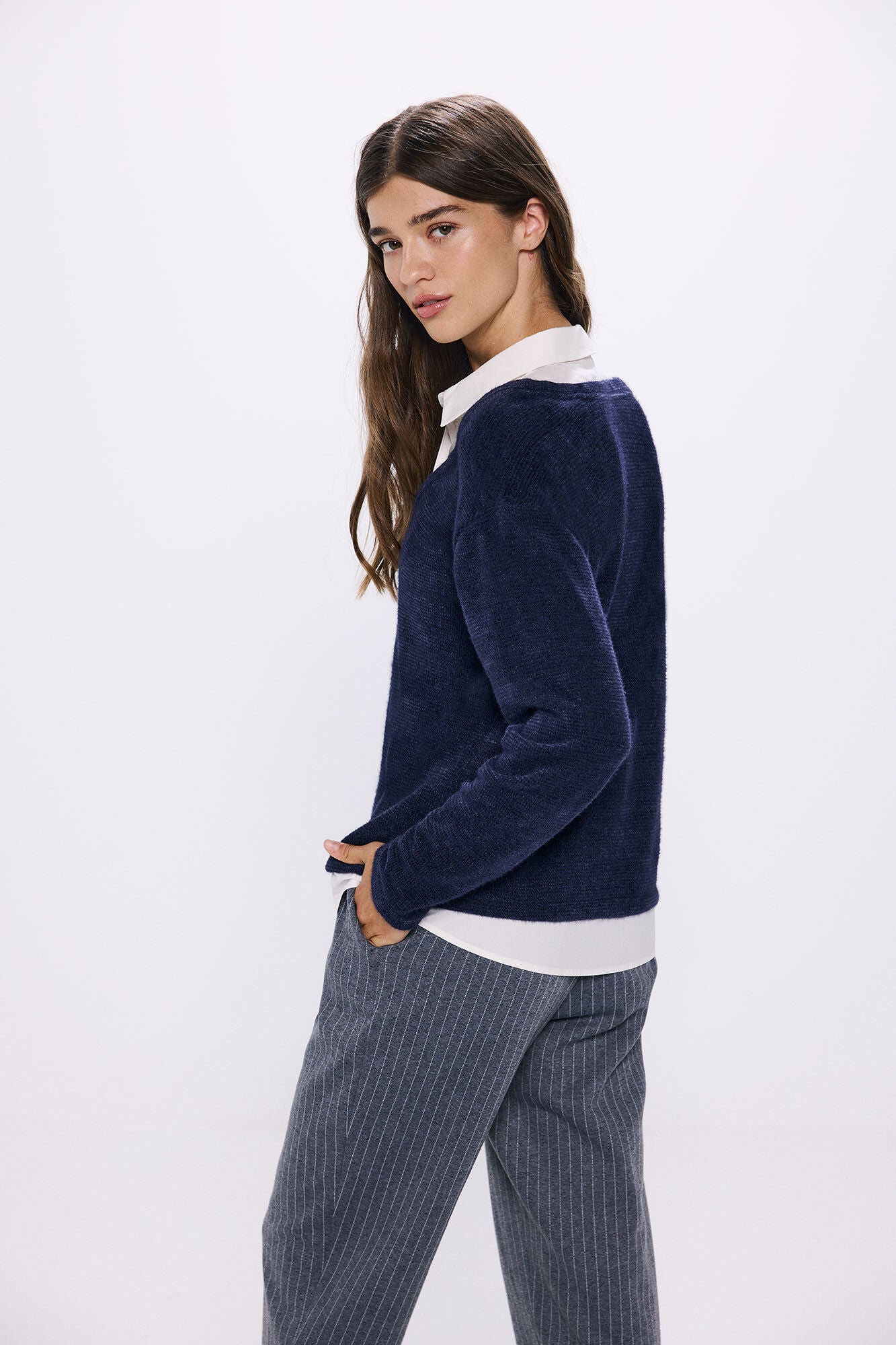 Combined chenille t-shirt