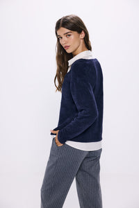 Combined chenille t-shirt