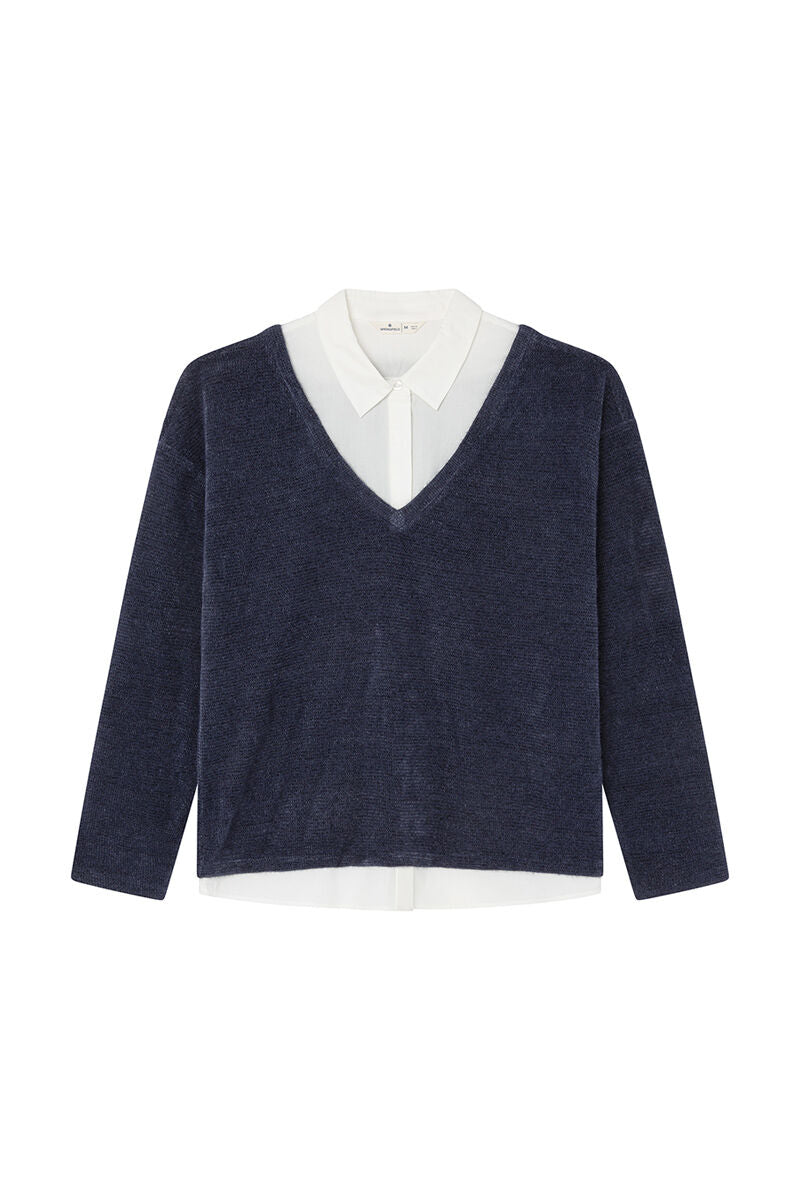 Combined chenille t-shirt