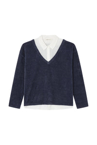 Combined chenille t-shirt