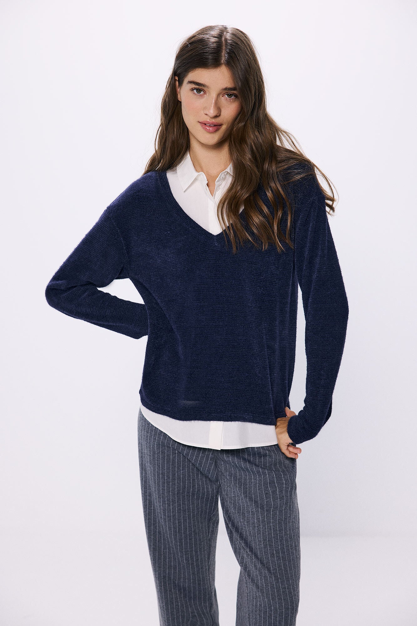 Combined chenille t-shirt