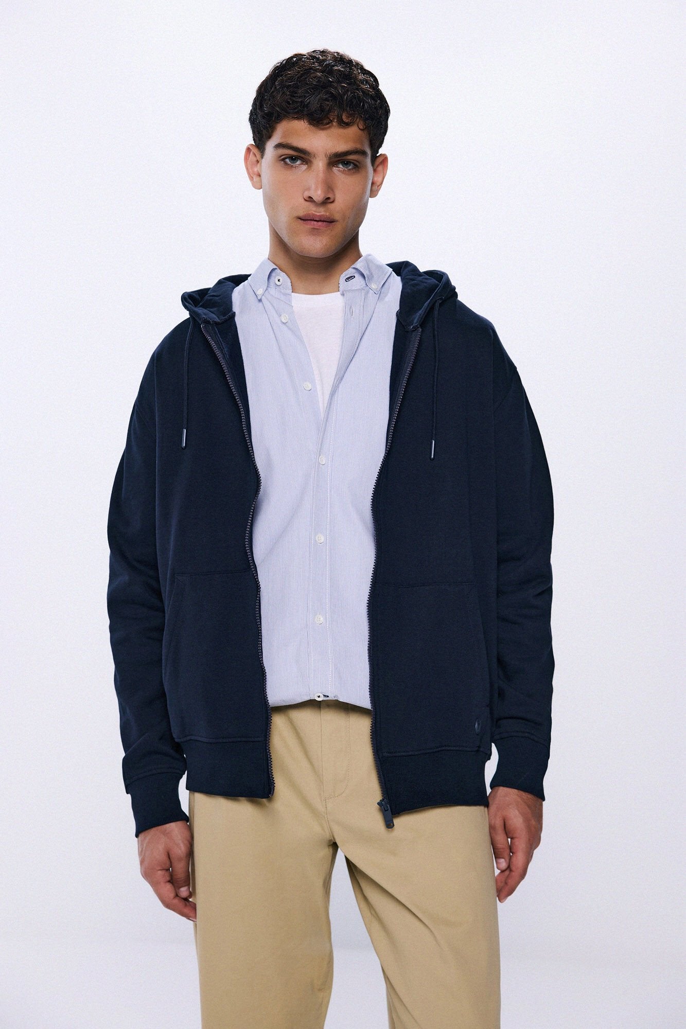 Essential zip-up hoodie