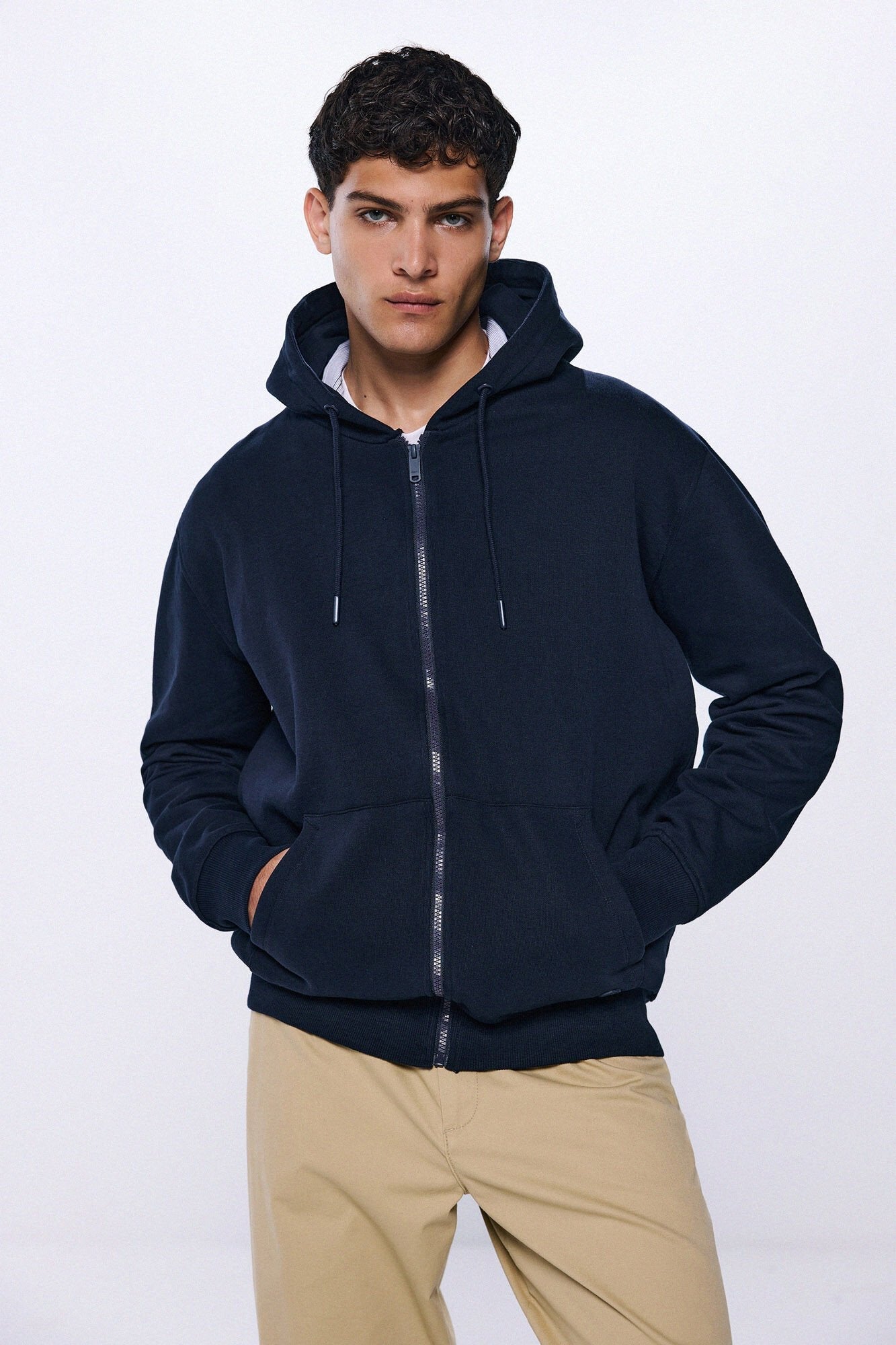 Essential zip-up hoodie
