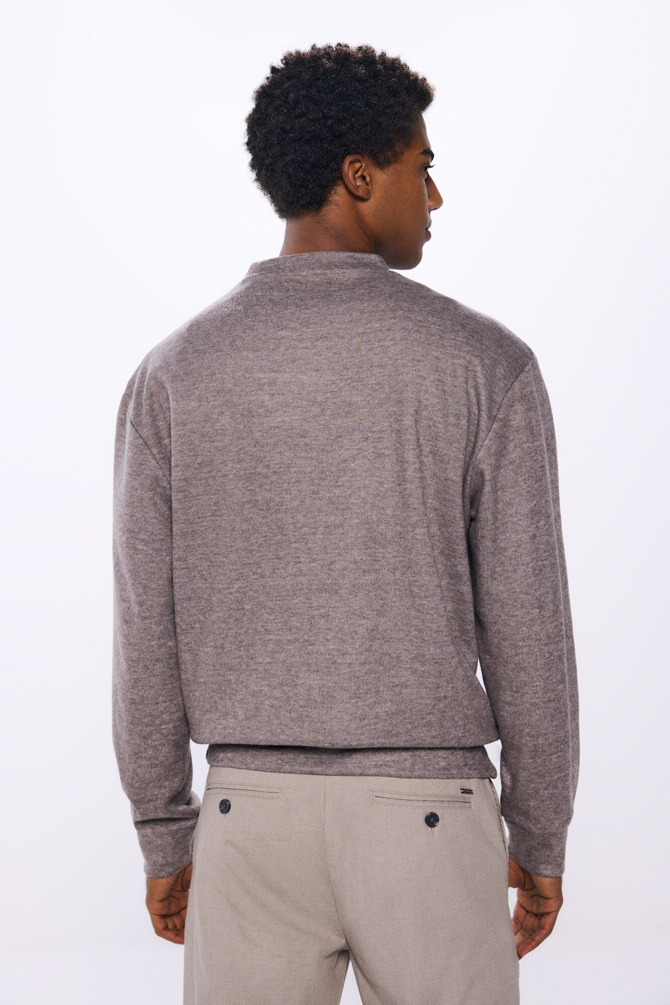 Textured sweatshirt