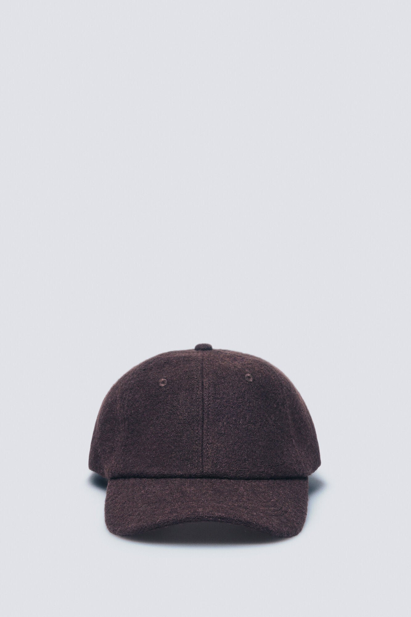 Brown wool baseball cap