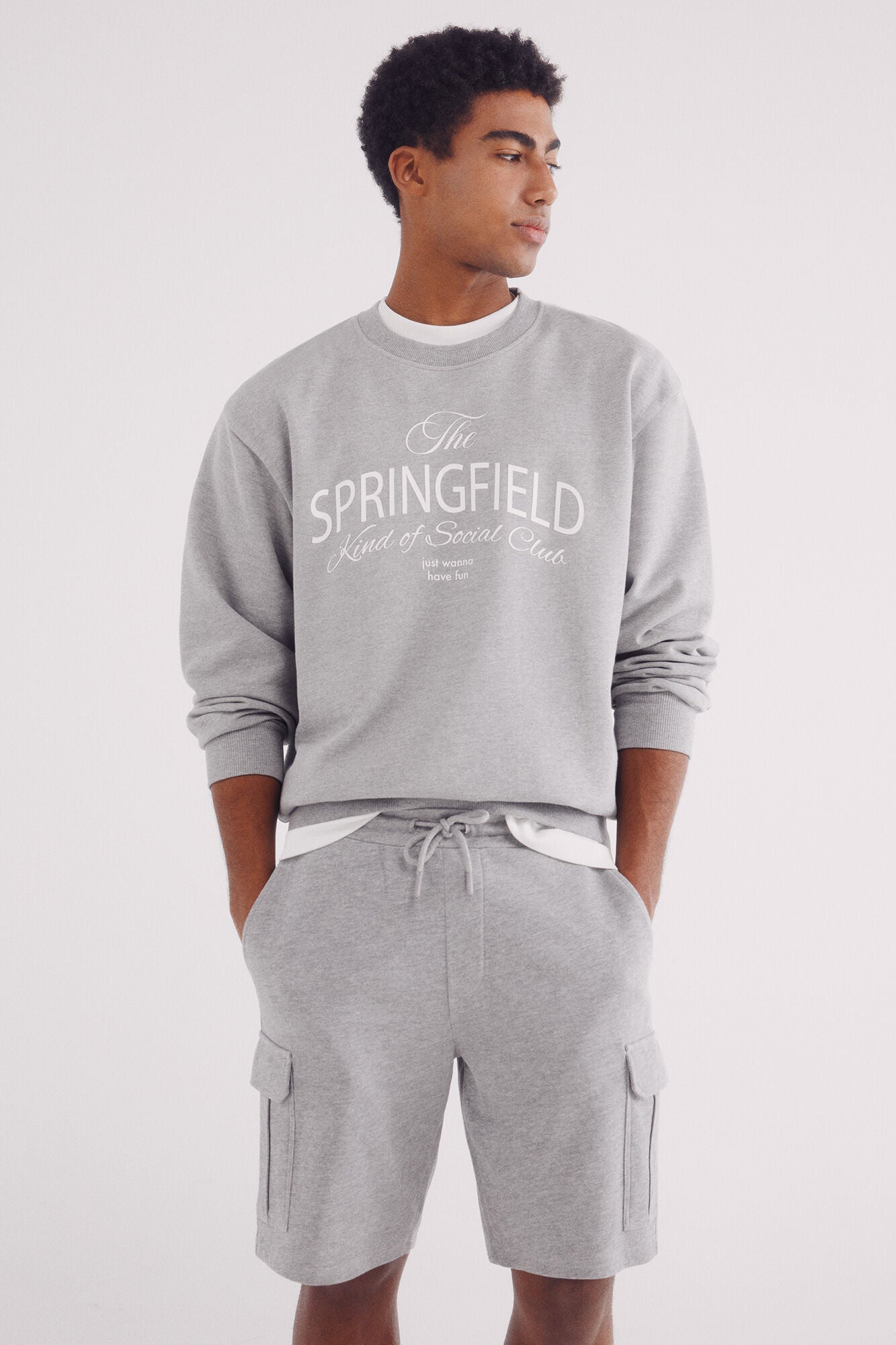 Textured Bermuda shorts