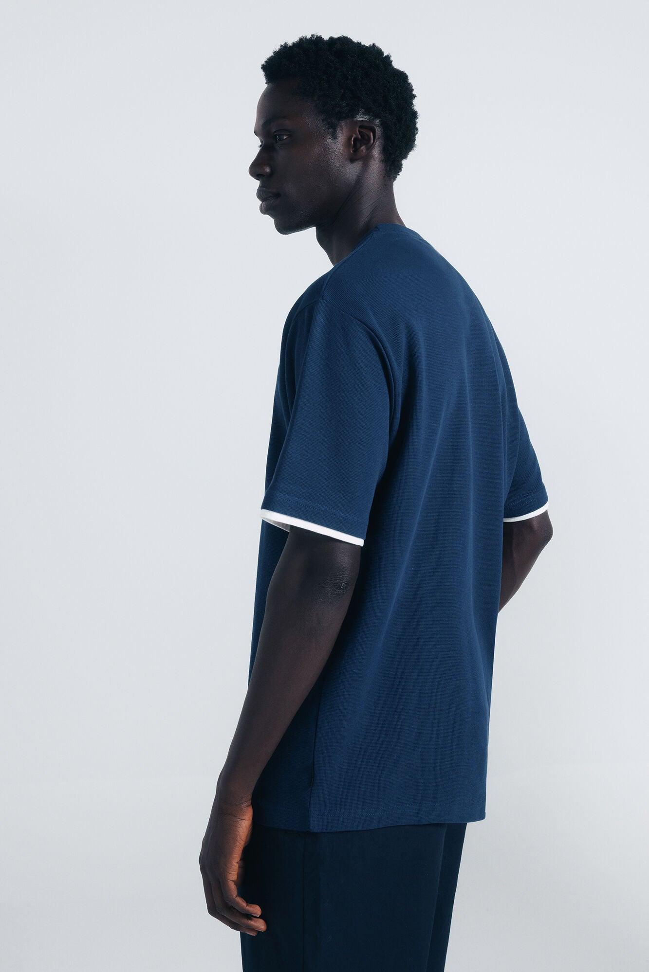 Double mini waffle t-shirt