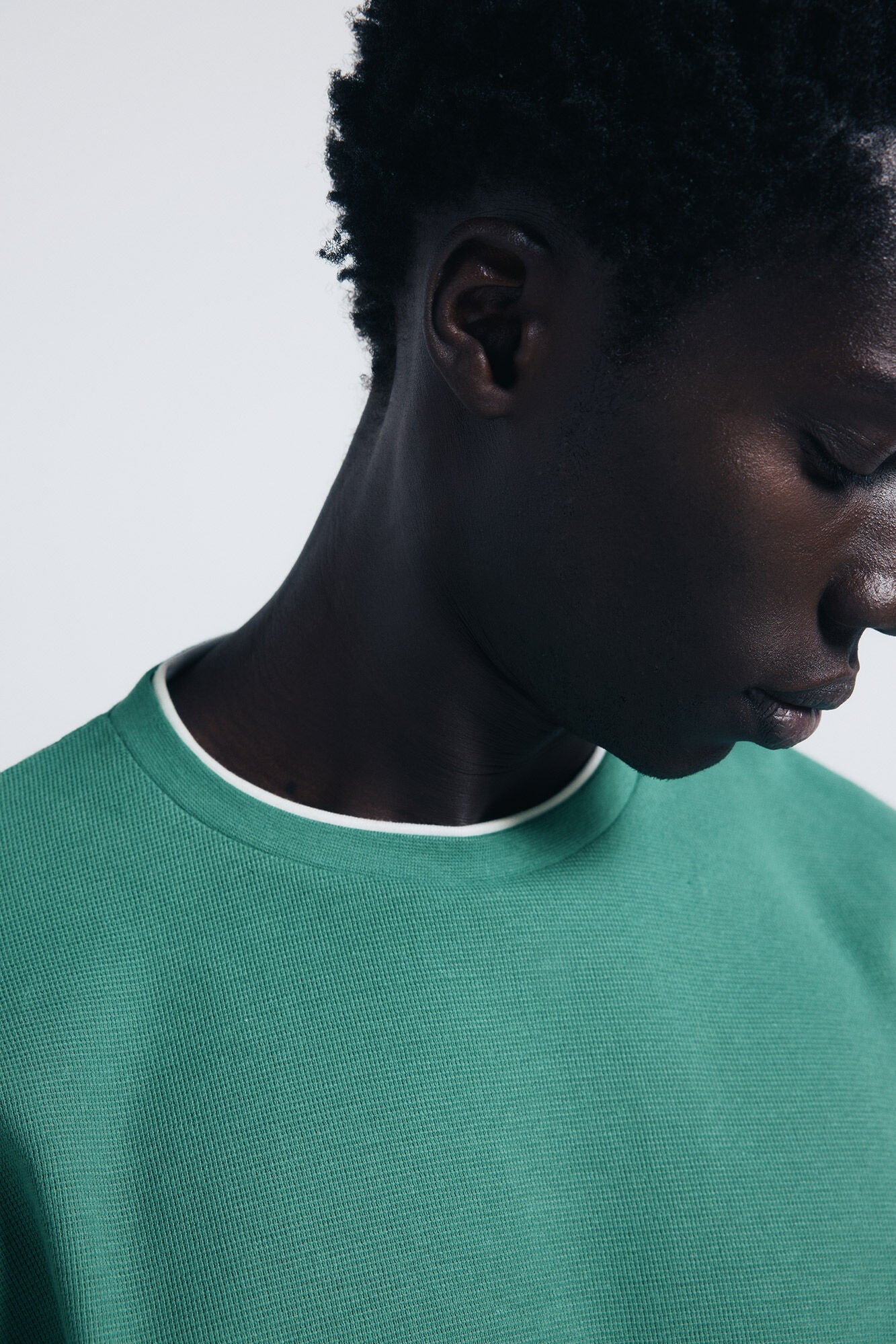 Double mini waffle t-shirt