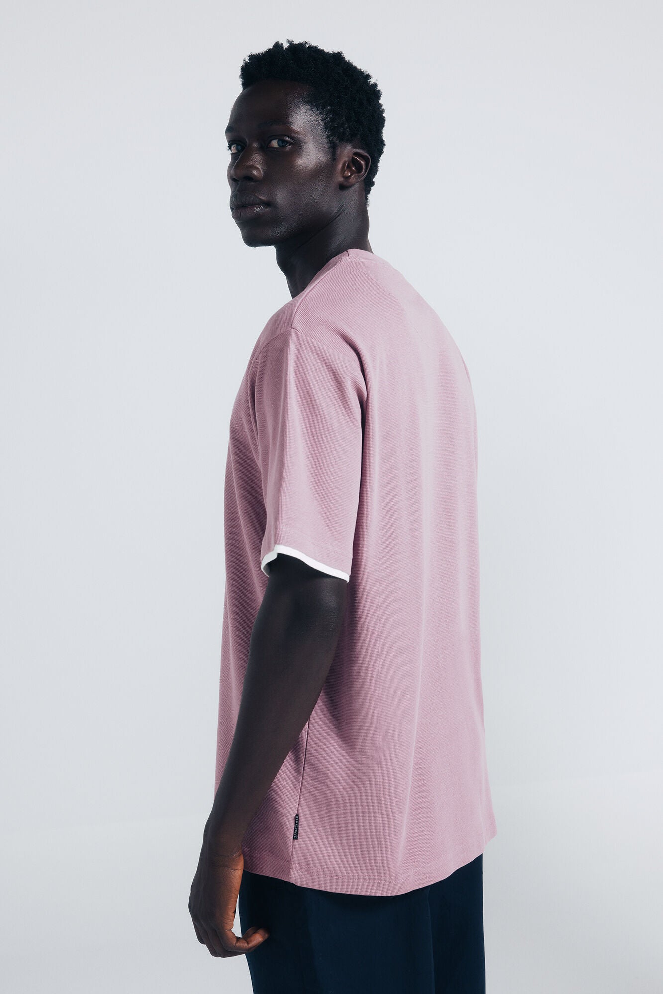 Double mini waffle t-shirt