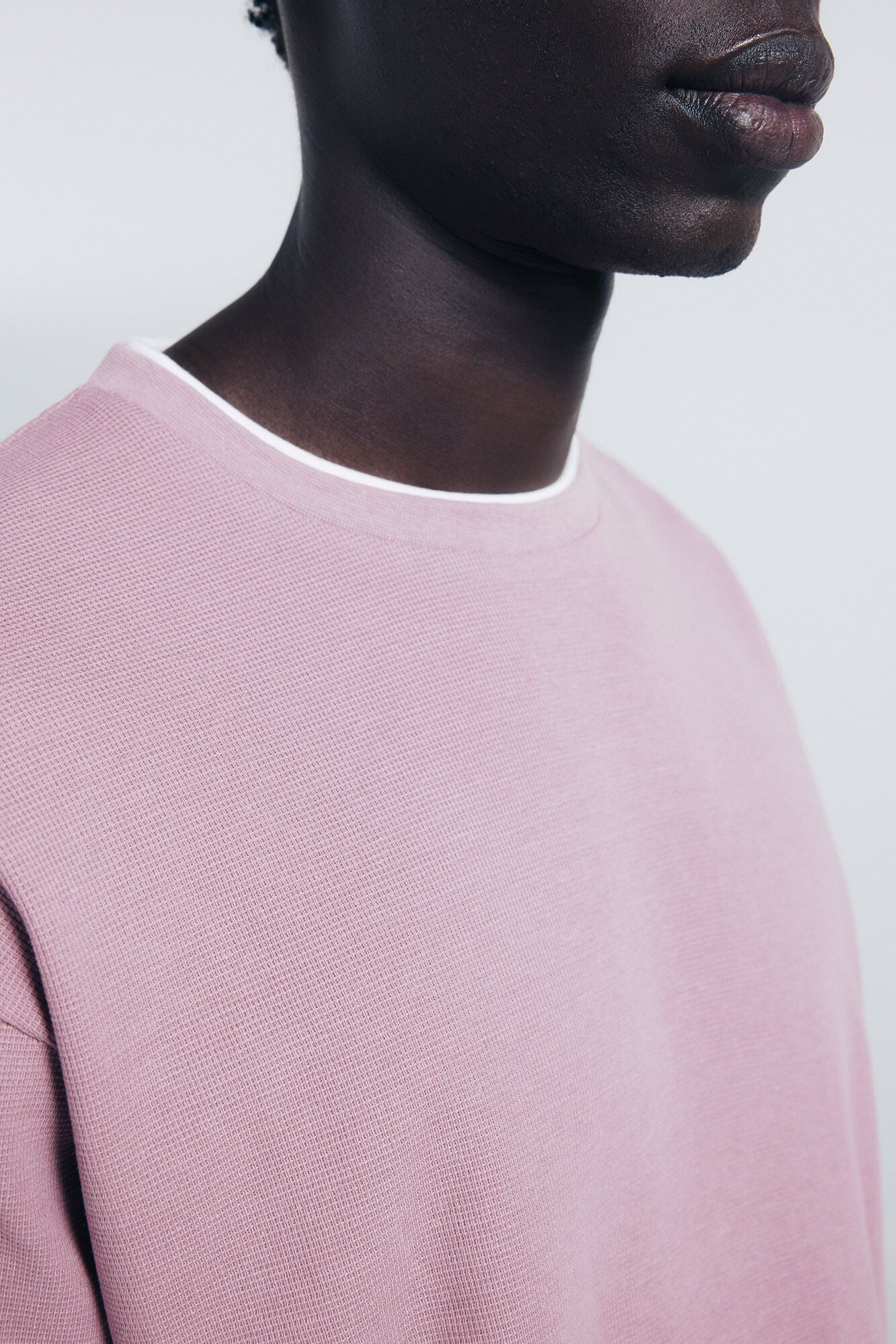 Double mini waffle t-shirt