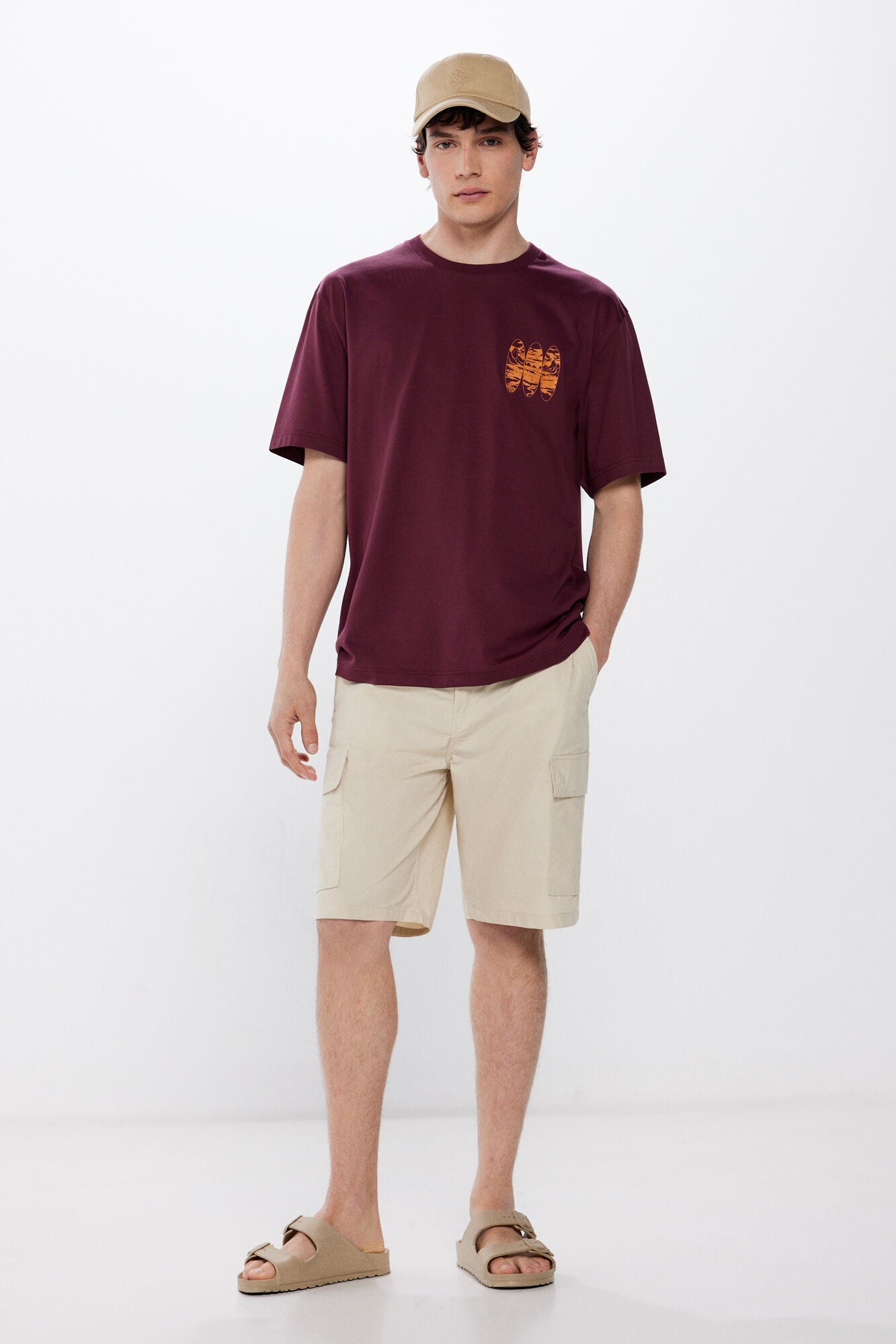Surfboard landscape T-shirt