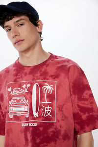 Tie dye surf T-shirt