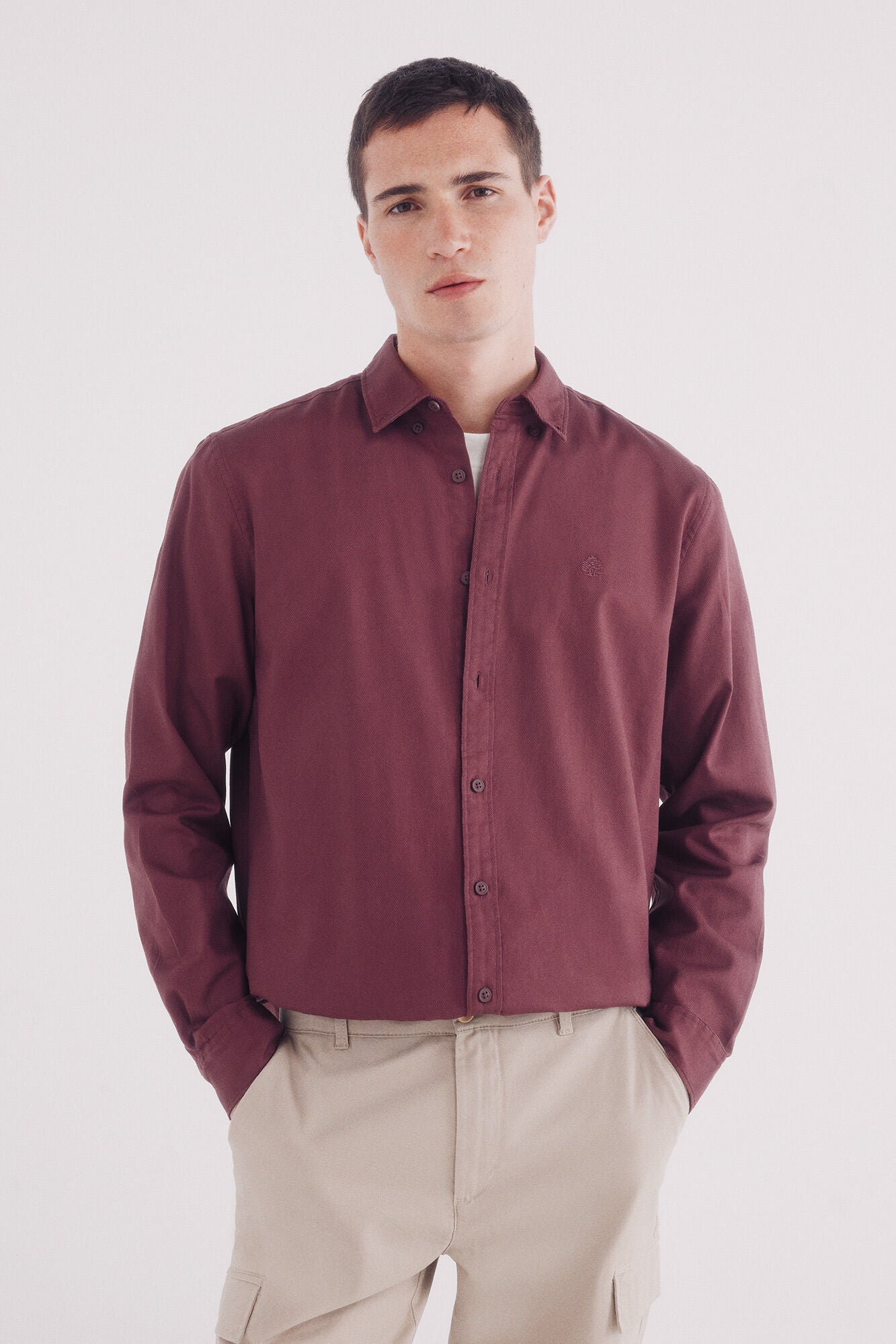 Dyed structured shirt