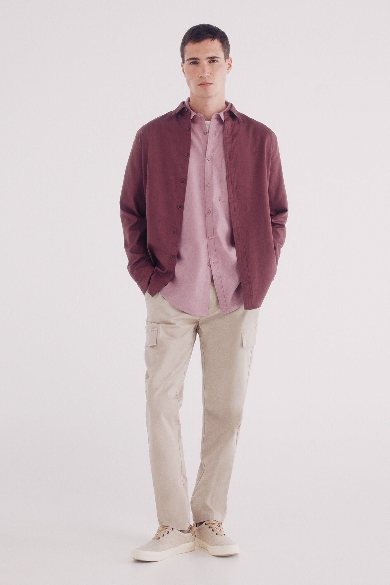 Dyed structured shirt