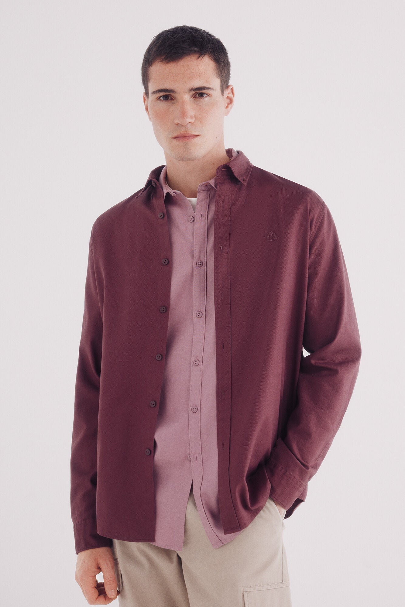Dyed structured shirt