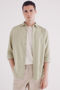 Dyed structured shirt