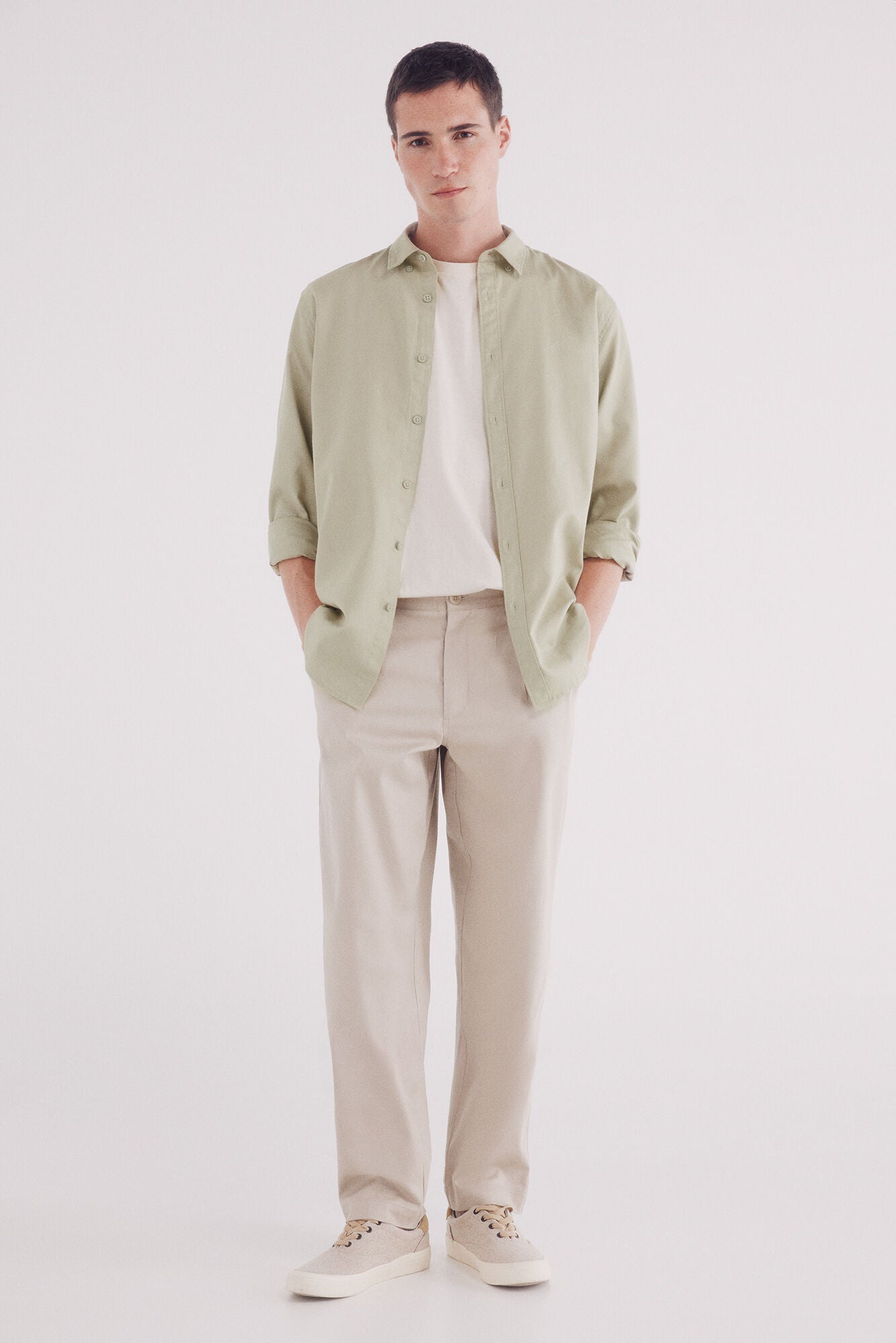 Dyed structured shirt