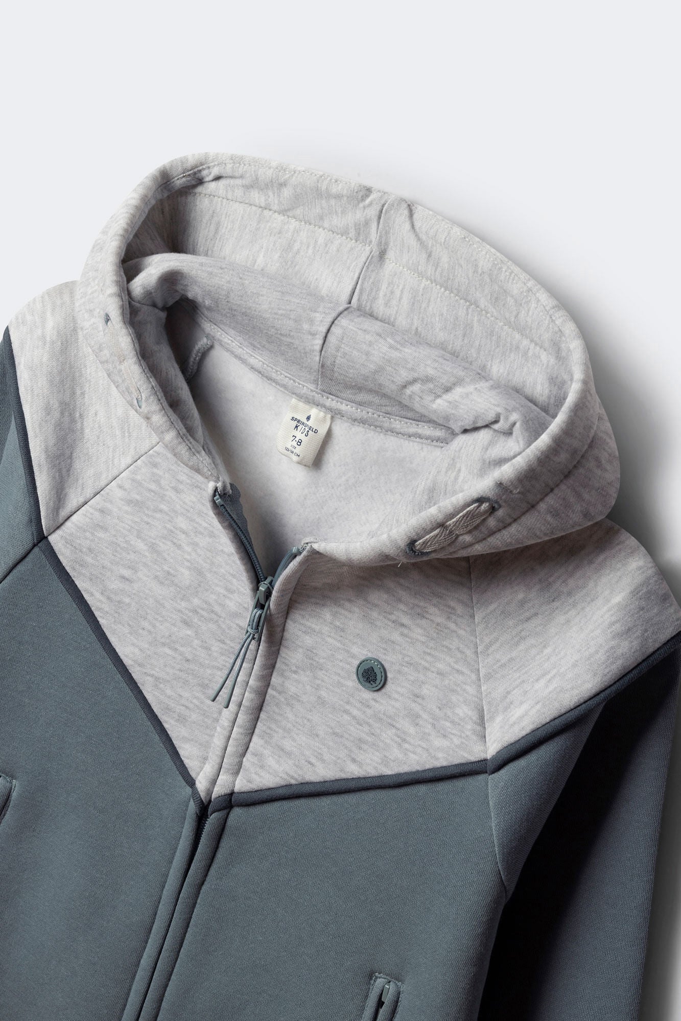 Boy's cut hooded sweatshirt