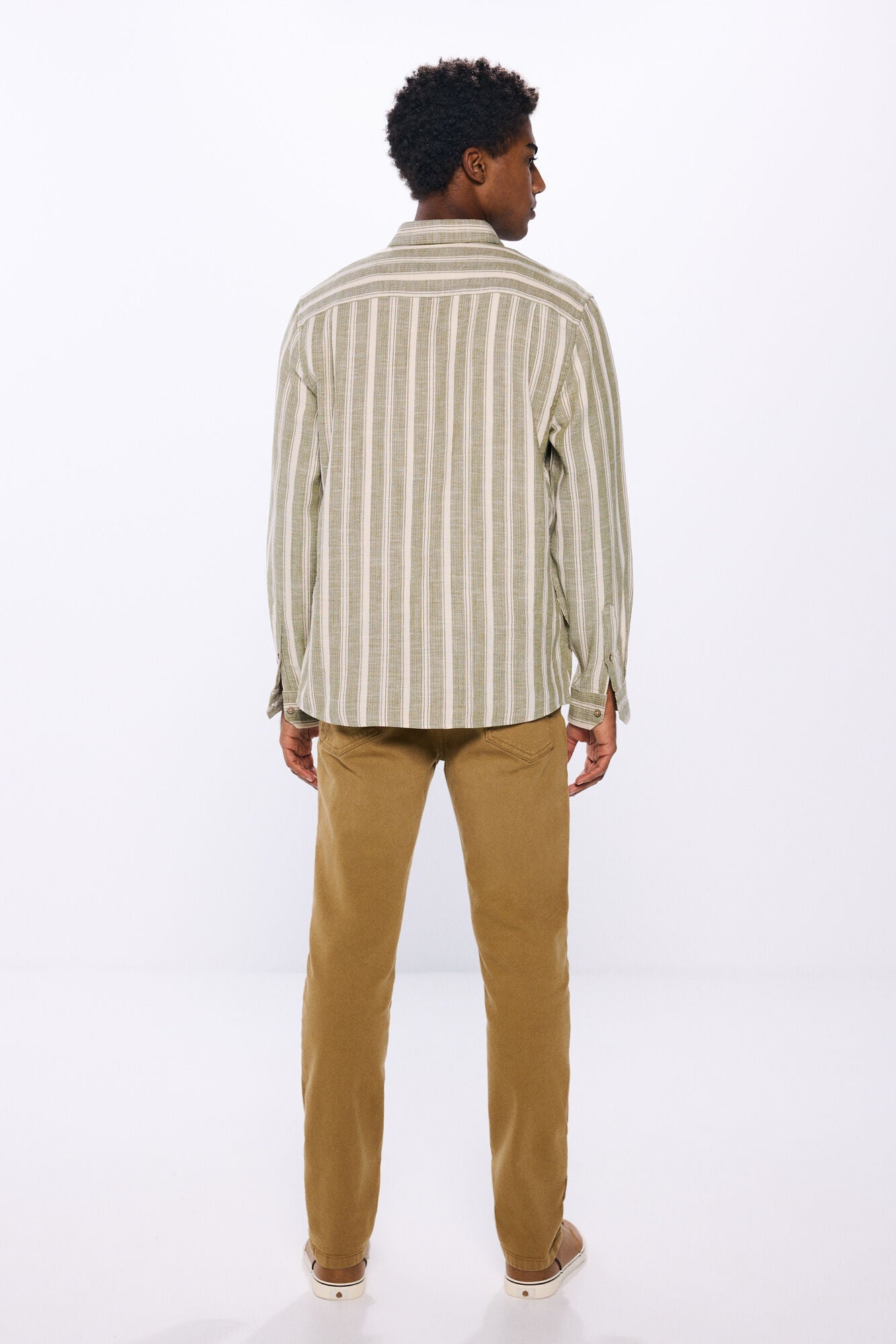 Slim fit coloured trousers