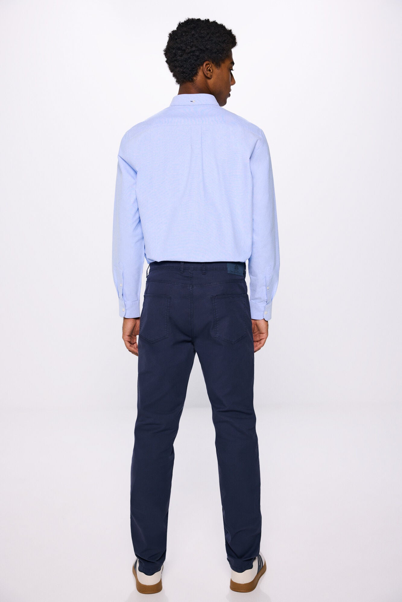 Slim fit coloured trousers