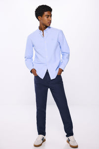 Slim fit coloured trousers
