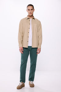 Slim fit coloured trousers