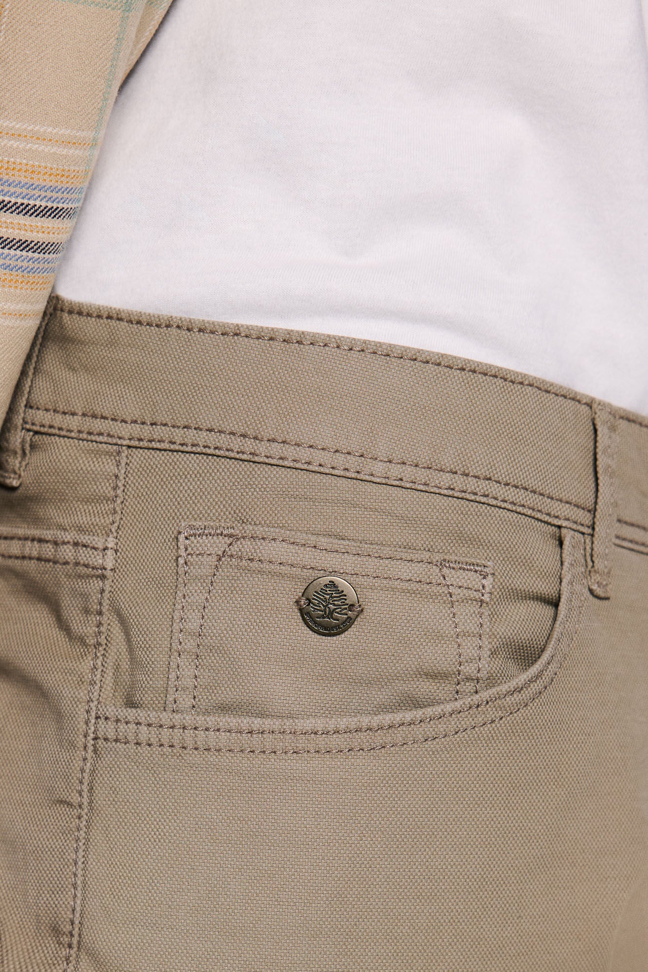 Slim fit coloured trousers