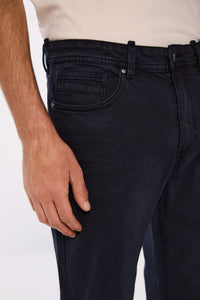 Slim fit washed colour trousers
