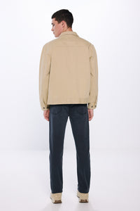 Slim fit washed colour trousers
