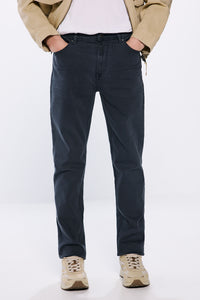 Slim fit washed colour trousers
