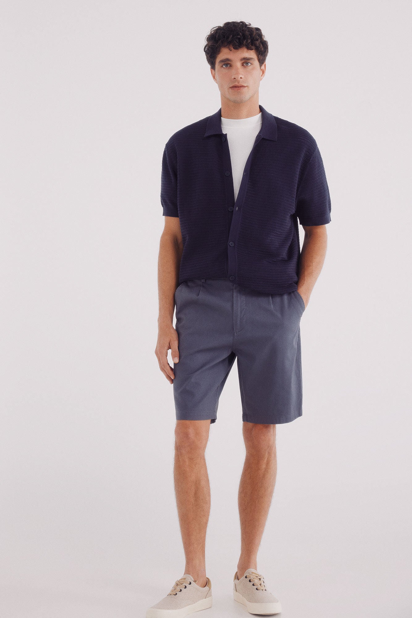 Bermuda structured color comfort fit