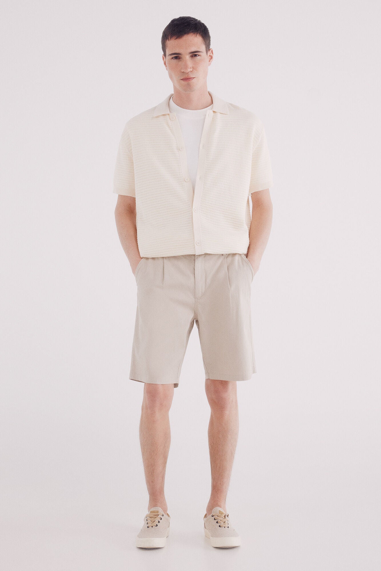Bermuda structured color comfort fit