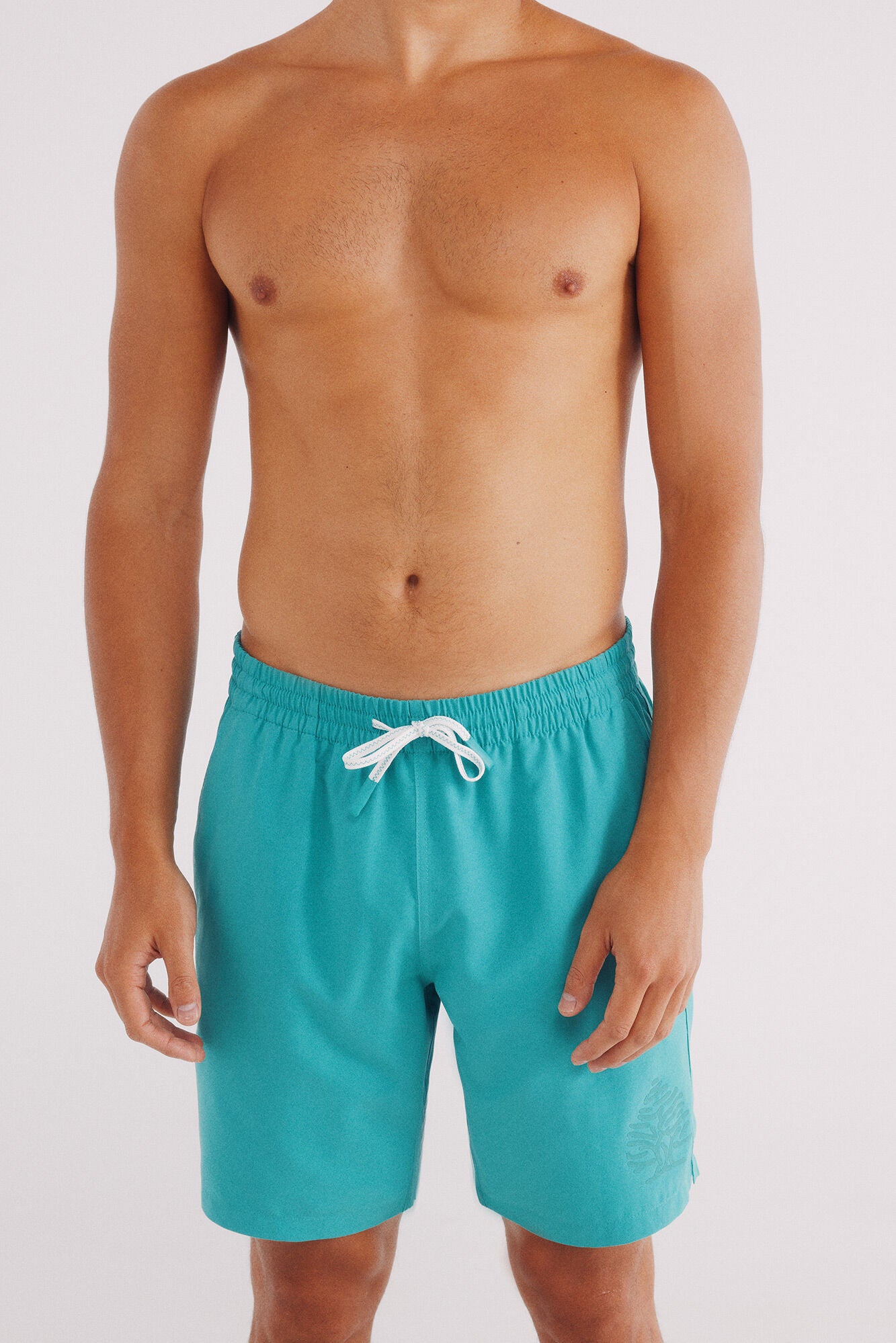 Plain swimsuit with Springfield logo