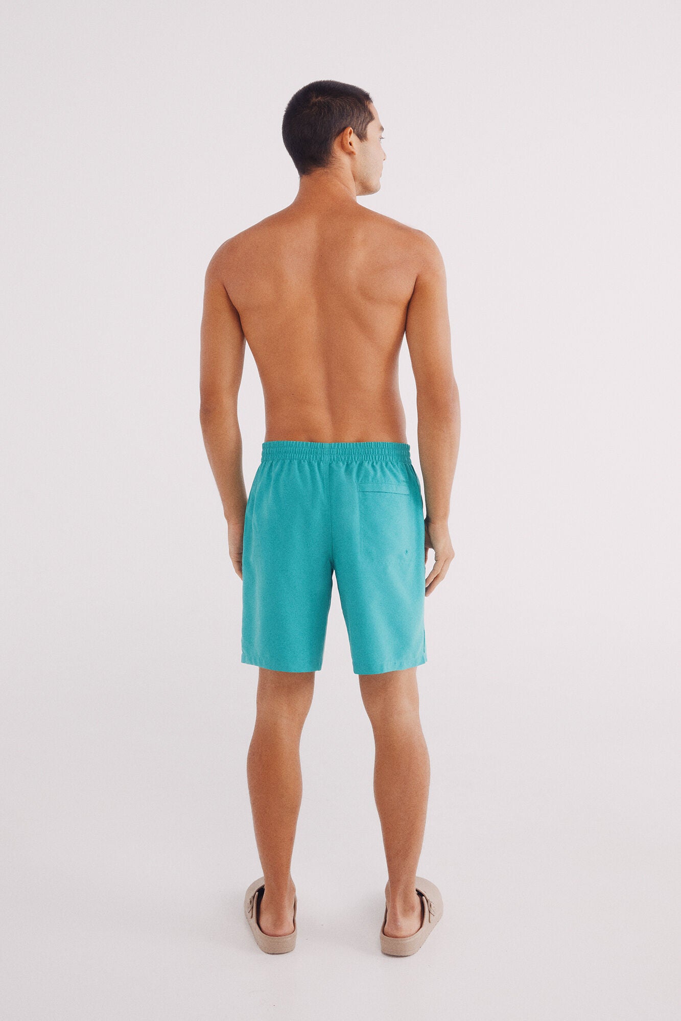 Plain swimsuit with Springfield logo