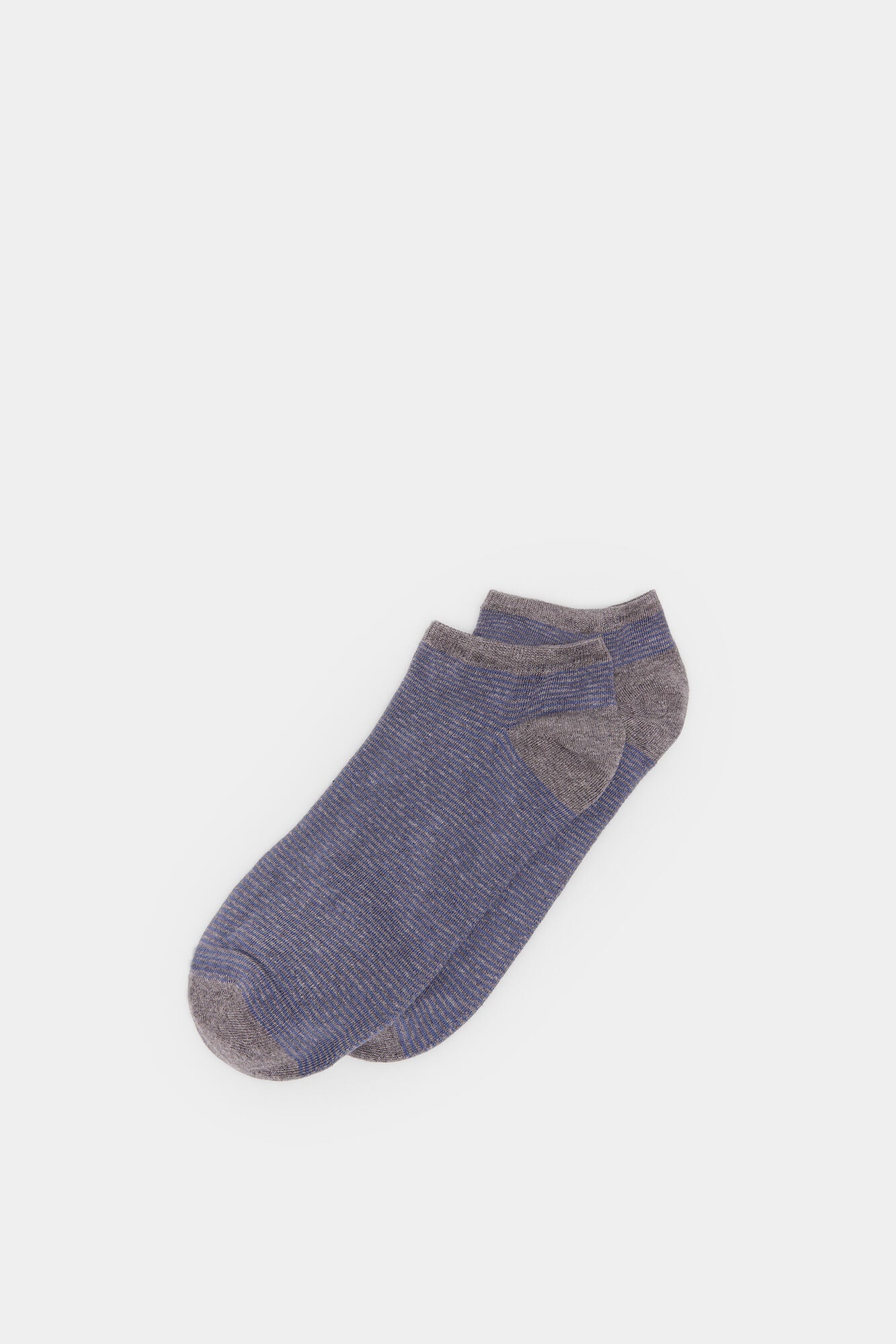 Micro-stripe ankle socks