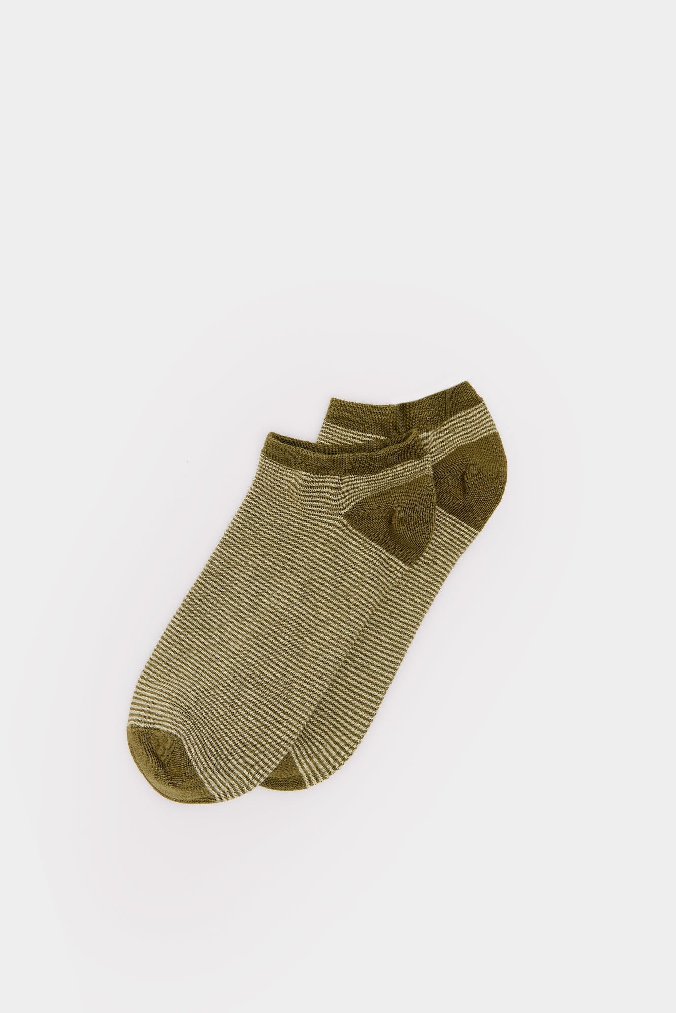 Micro-stripe ankle socks