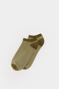 Micro-stripe ankle socks