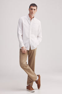 Striped seersucker shirt