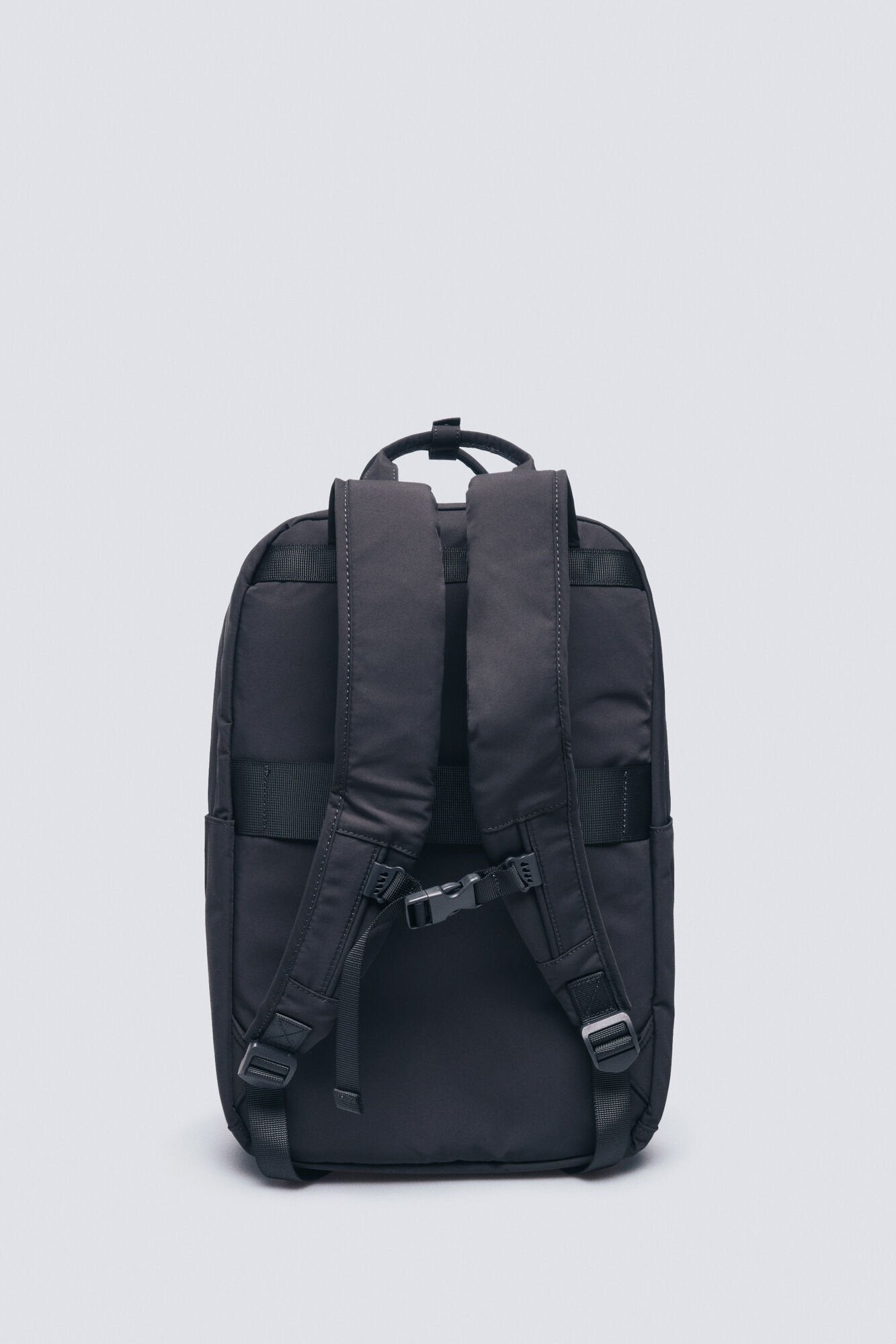 Grey recycled polyester backpack