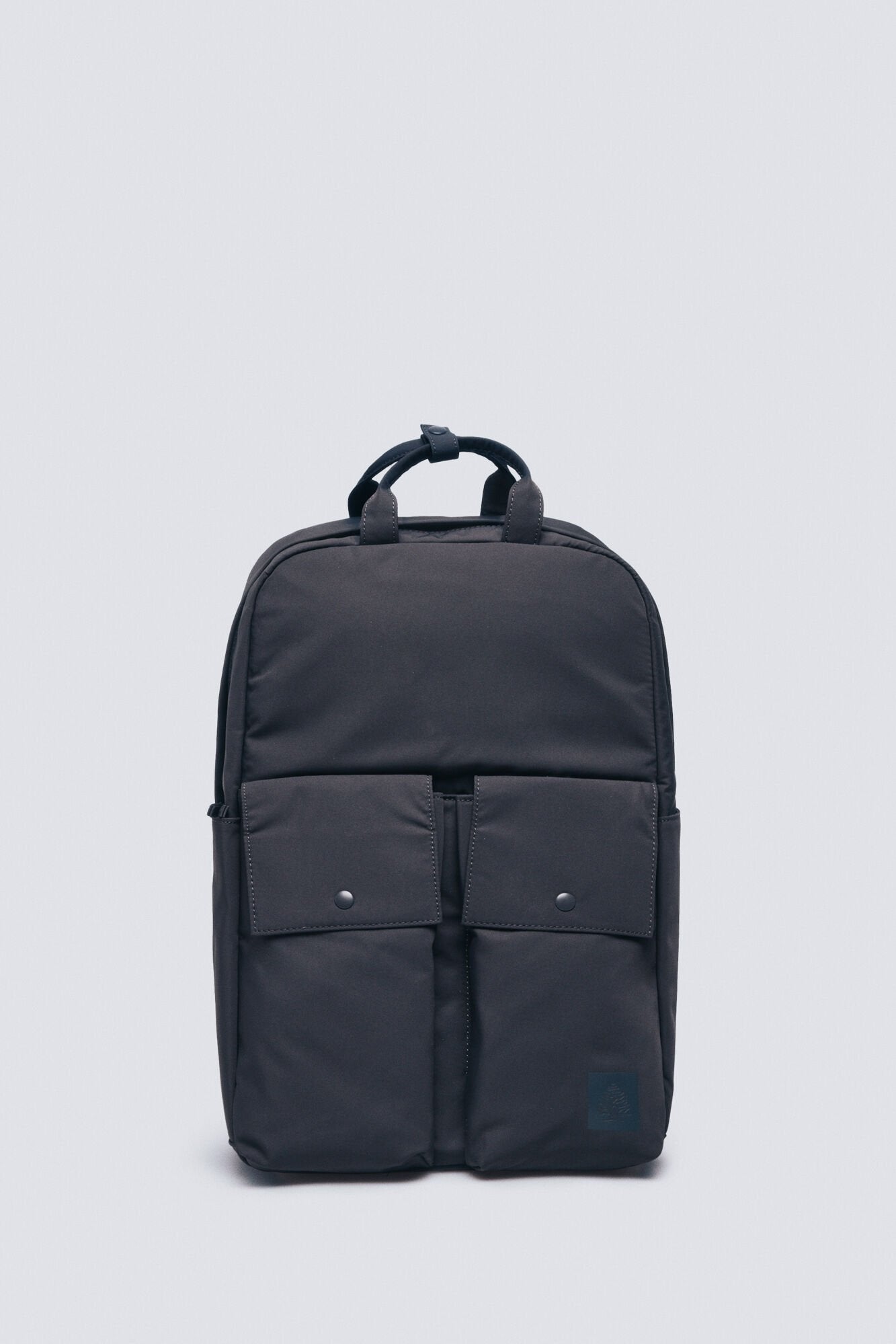 Grey recycled polyester backpack