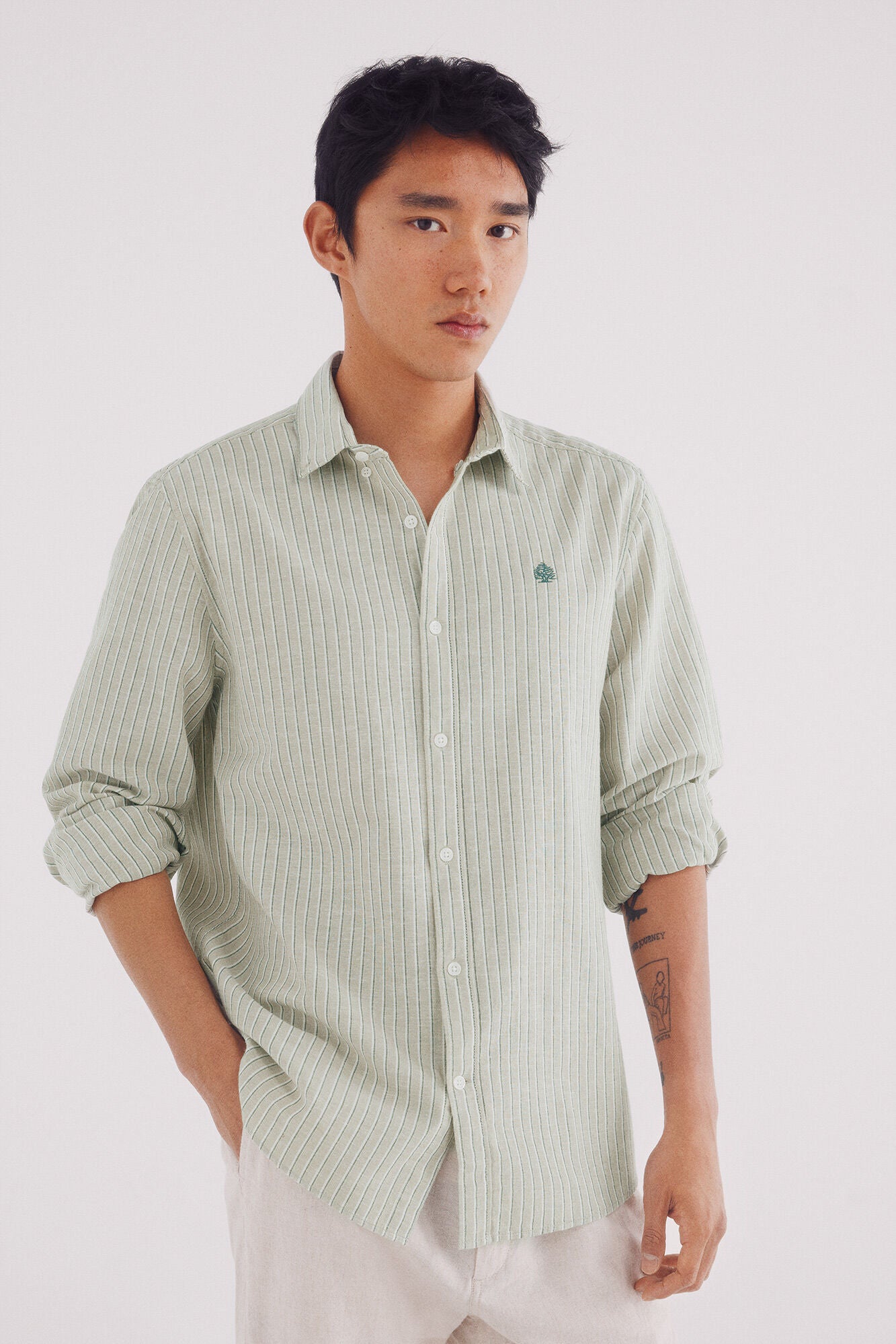 Striped linen shirt