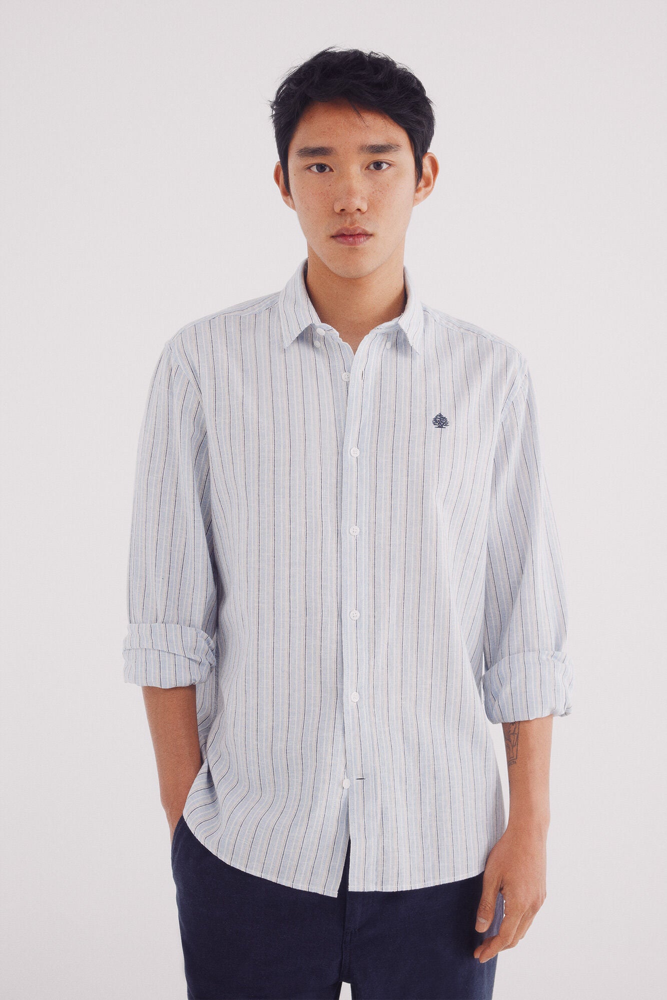 Striped linen shirt