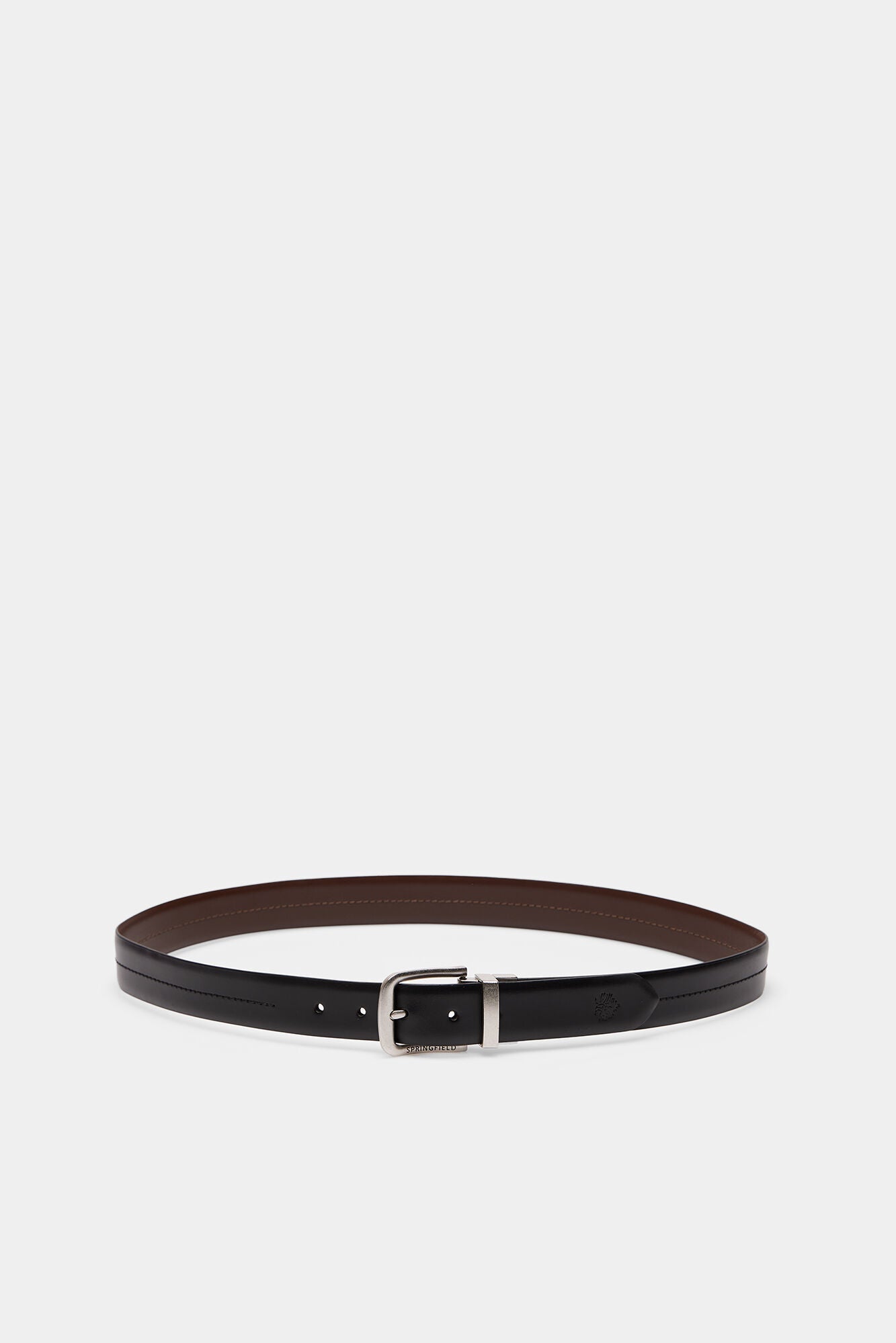 Invisible leather belt